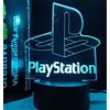QQY Luce notturna 3D, Lampada da illusione ottica 3D colorata a LED Lampada da tavolo da tavolo con luce notturna USB a sfioramento per i regali dei bambini delle ragazze dei ragazzi (PLAYSTATION)