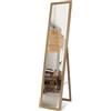 Tulup Specchio da Pavimento 36x156 cm Trasportabile Cornice in Legno MDF per Camera da Letto, Soggiorno, Sala da Pranzo, Guardaroba Moderno Elegante Figura Intera con Supporto Rettangolare