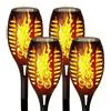 Saska Garden Lampade Solari per Esterni - 4 Luci LED con Effetto Fiamma, Illuminazione da Giardino a Energia Solare, Decorazione Resistente alle Intemperie
