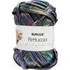 SUNLUX Fettuccia Iridescente Blu 100g, Filato Iridescente per borse, Fettuccia Spessa 2,5cm x 30m