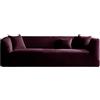 KYJSW Velluto Copridivano Chesterfield 1/2/3/4 Posti Fodera Per Divano Elasticizzato Fodere Per Cuscini Antiscivolo Antimacchia Lavabile (Rosso viola,XL SOFA)
