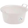 SICIGNANO CASALINGHI Sicignano | Bacinella Tonda in Polietilene - Idonea al Contatto Alimentare - Multiuso per Cucina Lavanderia Giardinaggio Pulizie Domestiche - Resistente e Leggera, (Neutro, Ø 45x22 cm)