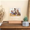 Stileitaliano lampada con foto personalizzata idea regalo nonni compleanno led multicolore regali nonno nonna festa dei nonni nipote nipoti (Foto con dedica)