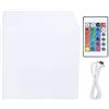 Mtlavishness Cubi LED RGBW Luce Impermeabile USB Ricaricabile 16 Colori Cambiabili Lampada Notturna Multifunzione con Telecomando IR 24 Tasti per KTV Decorazione Interni ed Esterni Campeggio Atmosfera 10x10x10cm