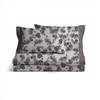 LARA MORADA - Set Completo letto Lenzuola, 100% Cotone, Stampato, Per Letto Singolo 1 Posto (Singolo, Costanza Grigio)
