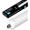V-TAC Plafoniera LED Impermeabile 120 CM - 36W - con Chip Samsung - Lampada forma a Tubo 4320 Lumen IP65 per Soffitto, Parete, Garage, Negozio - 120LM/W - Luce 6400K Bianca Fredda