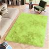 TAPISO Silk Tappeto Salotto, Peloso, Tappeti Moderni Soggiorno, Moderno Tappeto Camera da Letto, Shaggy Tappeti, Morbido e Soffice per la Camera, Antiscivolo Verde Chiaro 140 x 200 cm