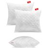 SOFTIMI Premium Cuscino Trapuntato - Antiallergico - Anticarie - Inodore Immediatamente utilizzabile - Con Regolazione Della Durezza (Set di 2 Cuscini 60x70 cm)