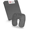 ZEN MASSAGE WARE ZEN - Copertura per lettini & poggiatesta da massaggio - lenzuolo in morbida spugna per lettini cosmetici, da terapia & trattamento - rivestimento lavabile a 60° - accessori massaggi (ardesia)