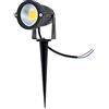 Cpolebev Ip65 Faretto da Giardino A LED per Esterni da Giardino A LED 5W 12V AC Dc