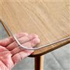 DSWZLQDXB Protezione per Tavolo Plastificata Rettangolare PVC,Tovaglia trasparente Lavabili,Copri Tavolo Impermeabile,Copertura Scrivania Resistente Calore,Pellicola Antimacchia Per Cucina (2mm,30x40cm)