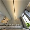 MOLOURK Moderna Applique da parete LED Skyline per Corridoio Nera, Lampada da parete Lineare per Interni COB Regolabile, Strisce in Acciaio Inossidabile, per Soggiorno, Camera da letto, Scale (4000K,4M)