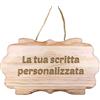 Incidiamo i tuoi sogni Targhetta in Legno Fuoriporta Personalizzabile con Corda in Canapa da Appendere per Porta Targa Personalizzata con Frase Scritta Cognome Nome Natale Feste