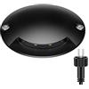 ledscom.de Luce di terra a LED, segnavia BUNDA per esterni, IP67, nero, rotondo, 70mm Ø, bianco freddo