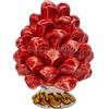 sicilia bedda - Pigna Siciliana con Piede Decorato - Modello Maioliche - Ceramica di Caltagirone (Altezza 9 x 6, Rosso)