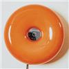 OOWOKS Lampada da Parete Moderna in Arancione Lampada a Ciambella Applique da Parete a fungo in Vetro LED Tondo Touch Lampada da comodino con Cavo 3000K-6000K Luce notturna a Ciambella Lampada Deco interni