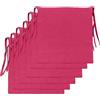 Il Tuo Artigiano Design Set 6 Cuscini per Sedie da Cucina Made in Italy - Cuscini Copri Sedie 40x40 cm spessore 4 cm - Tessuto Cotone e Poliestere, Imbottiture in Spugna (Fucsia)