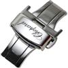 ROUHO Chiusura Déployante in Acciaio, Fibbia Pieghevole Orologio con Meccanismo a Pulsanti per Chopard Happy Diamonds