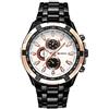 CURREN - Orologio da polso da uomo, sportivo, impermeabile, al quarzo, in acciaio inox, per uomini e ragazzi, 7
