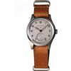 NC Dirty Dozen orologio da uomo D12 36MM Sea Gull ST1701, movimento automatico luminoso BGW9, vintage militare, orologio da polso, Marrone Nat White, meccanico