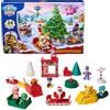 PAW PATROL Calendario dell'Avvento 2025 per episodi di Natale - 24 sorprese giocattolo con 7 veicoli, 11 personaggi e accessori, giocattoli per bambini dai 3 anni in su