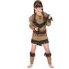 DEGUISE TOI Costume indiana ragazza - Marrone - S 4-6 anni (110-120 cm)