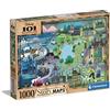 Clementoni - 39665 - Puzzle Disney Maps - Disney 101 Dalmatians - 1000 pezzi - Made in Italy, puzzle adulti 1000 pezzi, puzzle cartoni animati adulti, cartoni Disney, divertimento per adulti