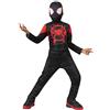 Rubie's Rubies Costume Miles Morales Classic per bambino e bambina, Tuta, copristivali e maschera, Ufficiale Marvel per Halloween, Carnevale, compleanno, Natale