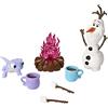 Mattel Disney Frozen - Set Cioccolata tra Amici, include i personaggi Olaf e Bruni e più di 5 accessori da campeggio, ispirato al film Disney Frozen 2, giocattolo per bambini, 3+ anni, HLW62