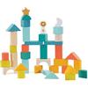 SEVI Trudi Set Cubetti Astronauta con secchiello (37 pz) by Sevi | Giochi in legno per bambini. Giocattoli impilabili Sevi | 18x18x18cm | Costruzioni e Play Set | modello 83113