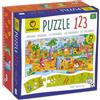 Ludattica Puzzle 123 Dinosauri | Gioco Educativo per Bambini 3+ | Impara Numeri e Quantità con i Dinosauri | Puzzle Didattico Made in Italy