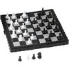 Generico Set di scacchi da torneo - Set di scacchi Giochi da tavolo da viaggio | Set di scacchi da viaggio magnetici con scacchiera pieghevole | Gioco di scacchi da viaggio portatile con pezzi degli scacchi ro