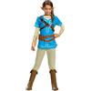 Disguise Link Breath Of The Wild Deluxe Costume, Blue, Medium (7-8)