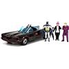 Jada Toy Cars DC Comics 1:24 Classic TV Series Batman Batmobile - Auto pressofusa e personaggi di Batman, Robin, Penguin e The Joker da 2,75