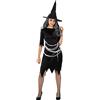 Funidelia | Costume da strega da per donna Streghe, Maghi, Halloween, Horror - Costume per Adulto e accessori per Feste, Carnevale e Halloween - Taglia S - M - Viola