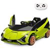 SOARS Macchina Elettrica per Bambini Lamborghini SIAN 12V con Telecomando, Auto Elettrico a Pedale e Luci LED, Veicoli con Musica, MP3, Clacson e Radio, Carico 25 kg, 3-8 Anni (Verde)