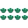 GreeSafety Accessori per droni 8PCS Spruzzatore a sgancio rapido Hollow Flat cap Ugello di spruzzatura ad Alta Pressione Testa Spinkler antigoccia for RC Plant UAV Drone ( Color : Green )