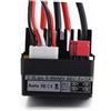 ibasenice Regolatore di velocità Elettrico 320a per Motore Brushed Rc Protezione Automatica Nero Resistente per Barche Telecomandate e Motori