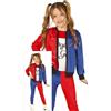 FIESTAS GUIRCA Costume Bambina 5-6 Anni Harley Quinn Margot Robbie Joker Suicide Squad DC Comics
