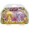 Giochi Preziosi - Glimmies Rainbow Friends Blister Doppio, Honeymia e Renelka
