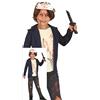 FIESTAS GUIRCA | Costume Horror Bambino - Set 4 Pezzi - 10-12 anni | Maschera Hockey Inclusa | Stampa Sangue e Strappi | Poliestere Leggero | Taglia 151 cm | Halloween, Carnevale