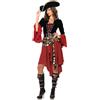Leg Avenue crudele capitano di mare in costume, L, nero/bordeaux