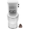Ifundom Mini Toilette in Abs Bianco 2.36X2.36X1.18In Simulazione Wc Giocattolo Per Casa Delle Bambole Accessori Decorativi Mobili Per Mini Bagno