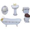 ibasenice 4pezzi Miniature Accessori Per Decorazione Lavabo Giocattoli e Modellismo