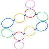 Gogogmee Set di Anelli della 28cm con Connettori per Allenamento di Agilità Bambini, Attività per Interni ed Esterni, Sviluppo Coordinazione, Gioco Sensoriale per Scuola e Giardino