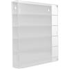 BESPORTBLE Espositore Modellini Auto in Acrilico Bianco 5 Livelli Scomparti | Vetrinetta Espositiva Modellini Auto, Wall Mounted Case, Deposito per Macchinine
