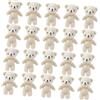 ifundom Mini Orsetti Peluche 20 Pezzi, Statuette Decorative di Orsi Cotone Pp, Ciondoli Portachiavi Resistenti All'usura per Decorazioni Fai da Te e Regali Compleanno Ragazzo Ragazza