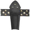 Andracor - Supporto per bacchetta magica in pelle - per fan di Harry Potter, Adepten e grandi Magier - Nero - LARP Cosplay & Fantasy