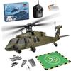 JOTPOR Elicottero telecomandato per principianti, UH-60L K170 Flybarless RC Helicopter, regolabile sinistra e destra, con una batteria (versione RF)