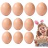 Generico Modello di di simulazione, uova di gallina finte | Uova di decorazione chiaramente divertente - 10x giocattoli di simulazione del gioco portatili finti, decorazioni pasquali per casa, studio